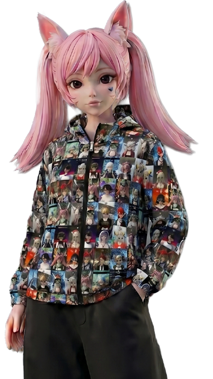 3333 CUTE GIRLS WINDBREAKER